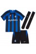 Inter Milan Edin Dzeko #9 Babyklær Hjemme Fotballdrakt til barn 2022-23 Korte ermer (+ Korte bukser)